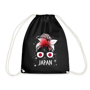 Japan - Turnbeutel - Schwarz - Vorne