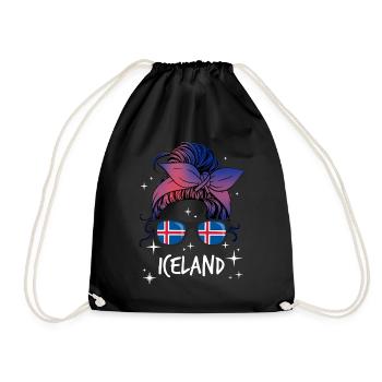 Islande - Sac de sport léger - noir - Devant