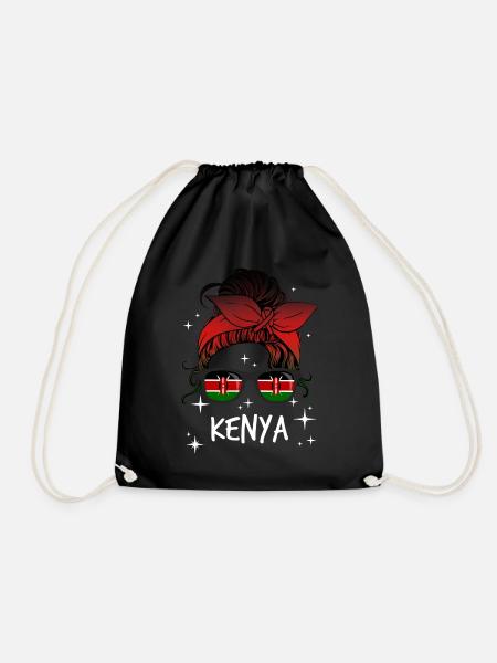 Kenia - Turnbeutel - Schwarz