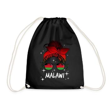 Malawi - Drawstring Bag - black - Front