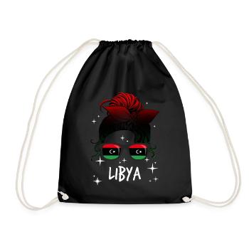 Libyen - Turnbeutel - Schwarz - Vorne