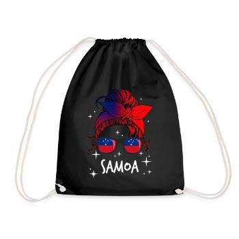 Samoa - Drawstring Bag - black - Front