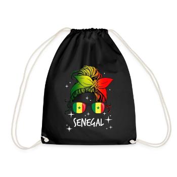 Senegal - Turnbeutel - Schwarz - Vorne