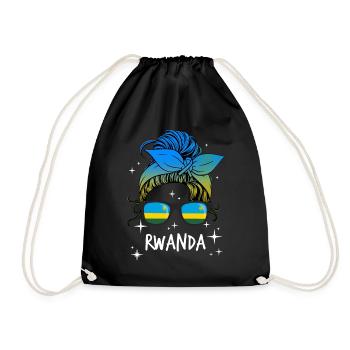 Ruanda - Turnbeutel - Schwarz - Vorne