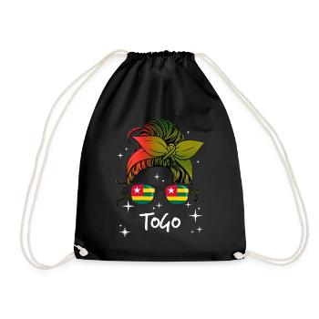 Togo - Turnbeutel - Schwarz - Vorne