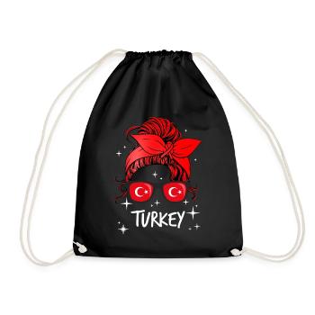 Türkei - Turnbeutel - Schwarz - Vorne