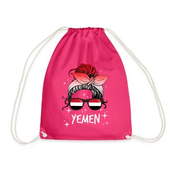 Jemen - Turnbeutel - Fuchsia - Vorne