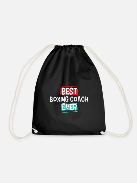 Bester Box Trainer aller Zeiten Boxer Geschenk - Turnbeutel - Schwarz