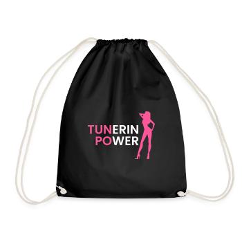 Tunerin Power - Turnbeutel - Schwarz - Vorne