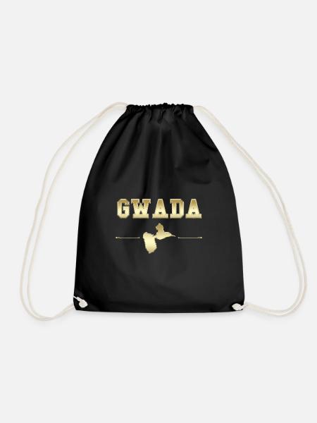 Gwada Ile De la Guadeloupe Or - Sac de sport léger - noir