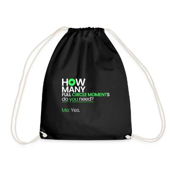 Combien de moments où le cercle se ferme - Sac de sport léger - noir - Devant