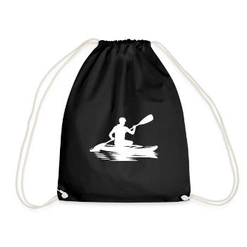 Randonnée en kayak sur le lac et la rivière - Sac de sport léger - noir - Devant
