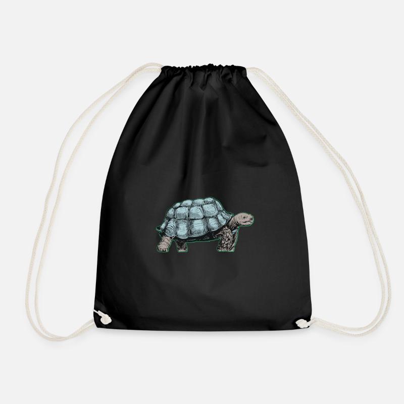 Schildkröte - Turnbeutel - Schwarz