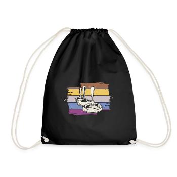 Curler Whisperer Vintage Curling - Drawstring Bag - black - Front