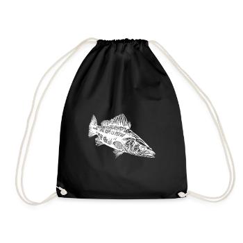 Predator Zander pour les pêcheurs amateurs de carnassiers - Sac de sport léger - noir - Devant