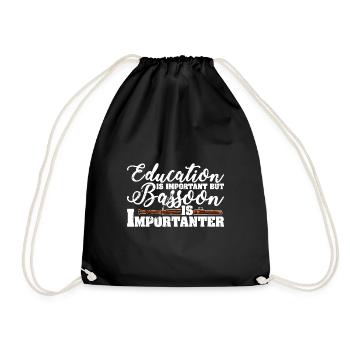 Bassoon player Bassoon Music Wind Orchestra - Drawstring Bag - black - Front