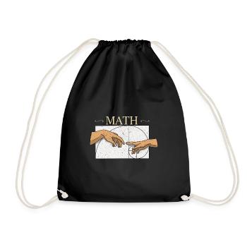 Fibonacci Zahlen Mathe Kunst Geometrie Geek - Turnbeutel - Schwarz - Vorne