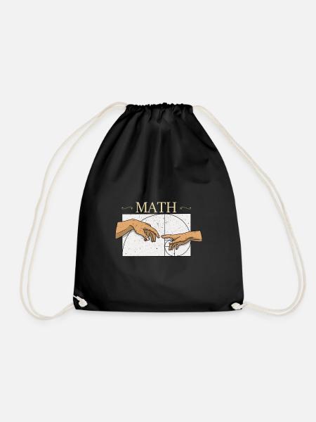 Fibonacci Zahlen Mathe Kunst Geometrie Geek - Turnbeutel - Schwarz