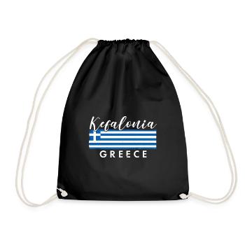 Mykonos Athen Korfu Urlaub Griechenland - Turnbeutel - Schwarz - Vorne