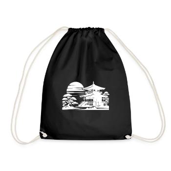 Temple du coucher de soleil Paysage asiatique - Sac de sport léger - noir - Devant