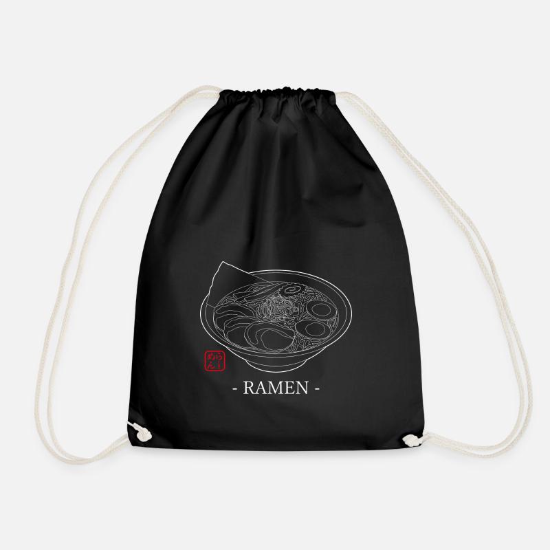 Ramen - Turnbeutel - Schwarz