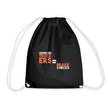 Horreur pour les camionneurs : la commande des freins - Sac de sport léger - noir - Devant
