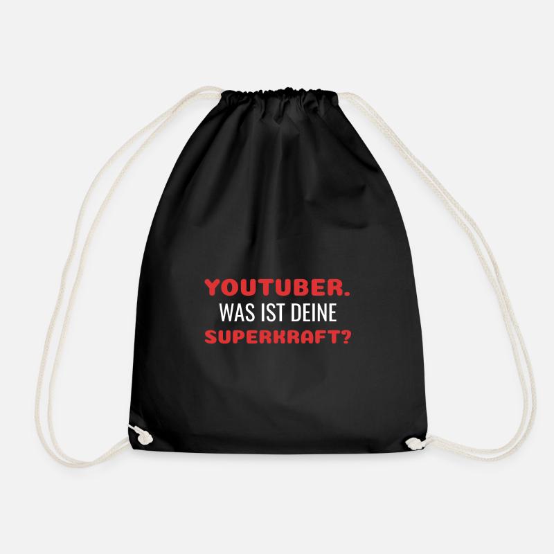 Youtube Youtuber - Turnbeutel - Schwarz