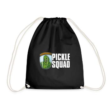Concombres Aliments sains Cornichons végétaliens - Sac de sport léger - noir - Devant