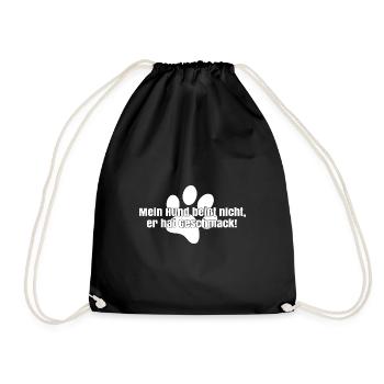 Goût de morsure de chien - Sac de sport léger - noir - Devant