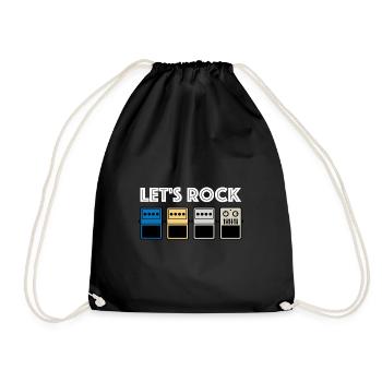Faisons basculer | Pédale d’effet, dispositif d’effet, guitare - Sac de sport léger - noir - Devant
