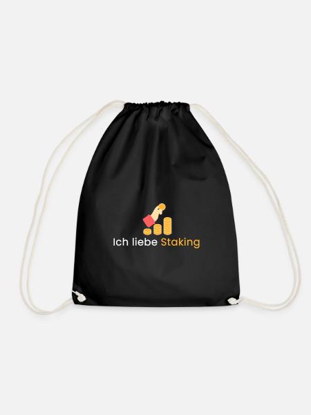 Ich liebe Staking - Turnbeutel - Schwarz