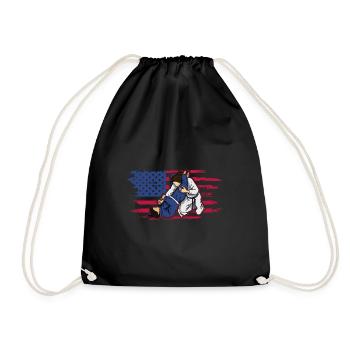 BJJ Girls Martial Arts Jiu Jitsu Martial Arts - Drawstring Bag - black - Front