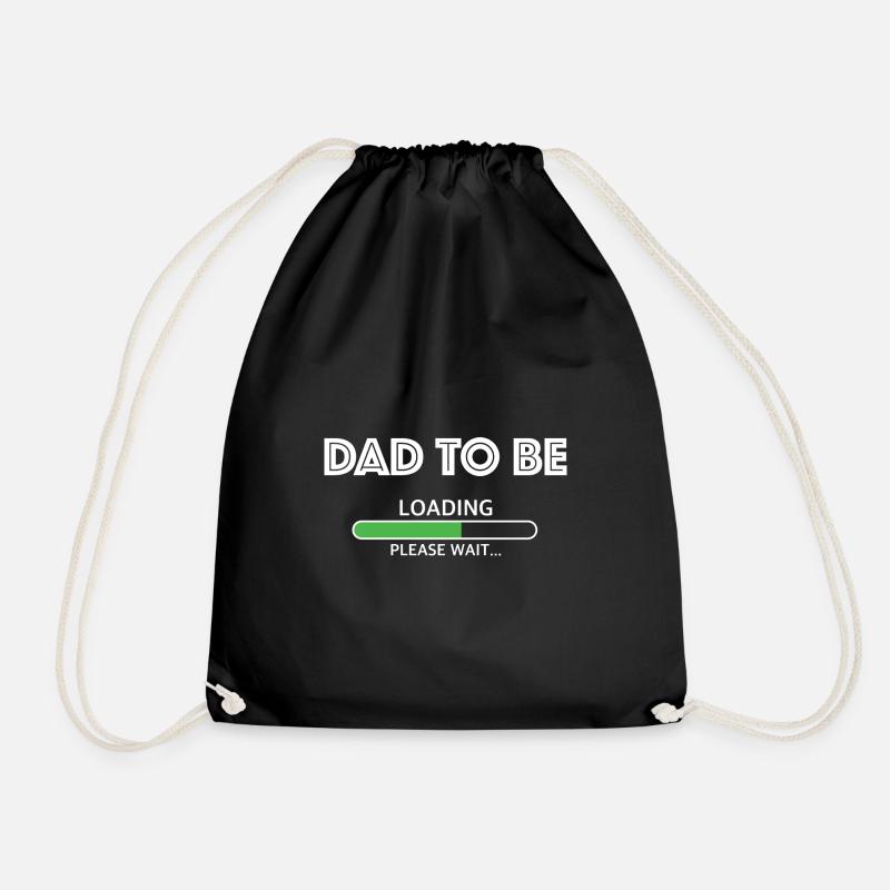 Daddy should charge | Child, Baby on board, Kita - Drawstring Bag - black