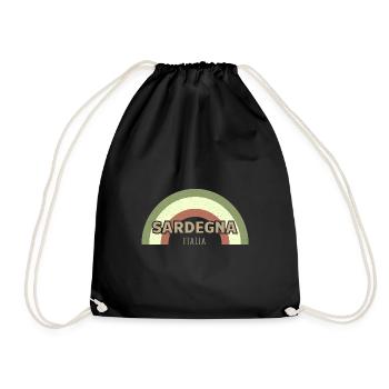 Mediterranean Sea, Sardinia, Sardinia, Sardegna, Italy - Drawstring Bag - black - Front