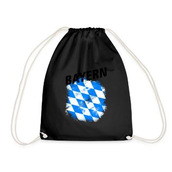 Bayern - Turnbeutel - Schwarz - Vorne