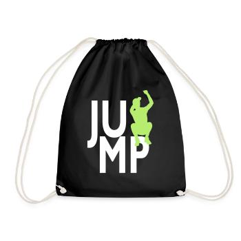 JUMP - Drawstring Bag - black - Front
