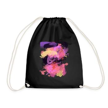 Kay&Em Color Explosion - Turnbeutel - Schwarz - Vorne