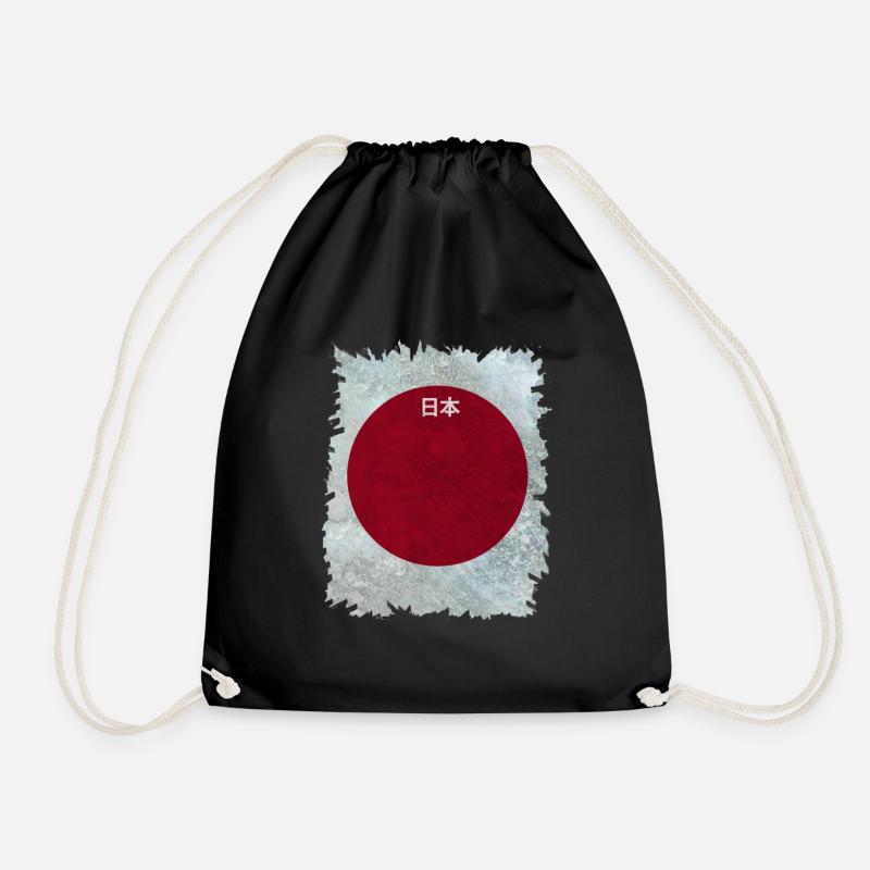 National colours Japan - Drawstring Bag - black
