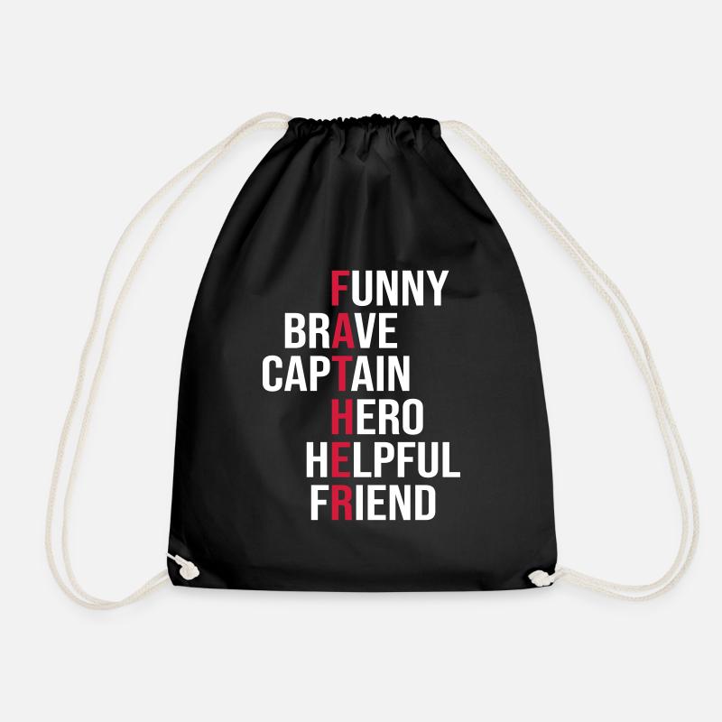 Father - Drawstring Bag - black