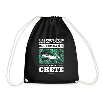 crète-définition - Sac de sport léger - noir - Devant