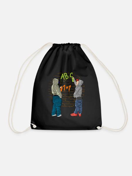 École de graffiti - Sac de sport léger - noir