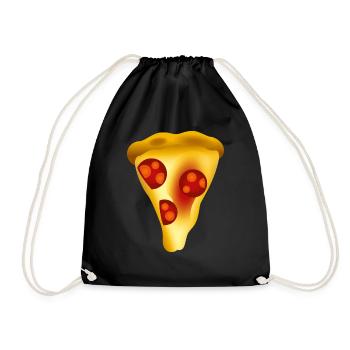 Smiley Pizza - Sac de sport léger - noir - Devant