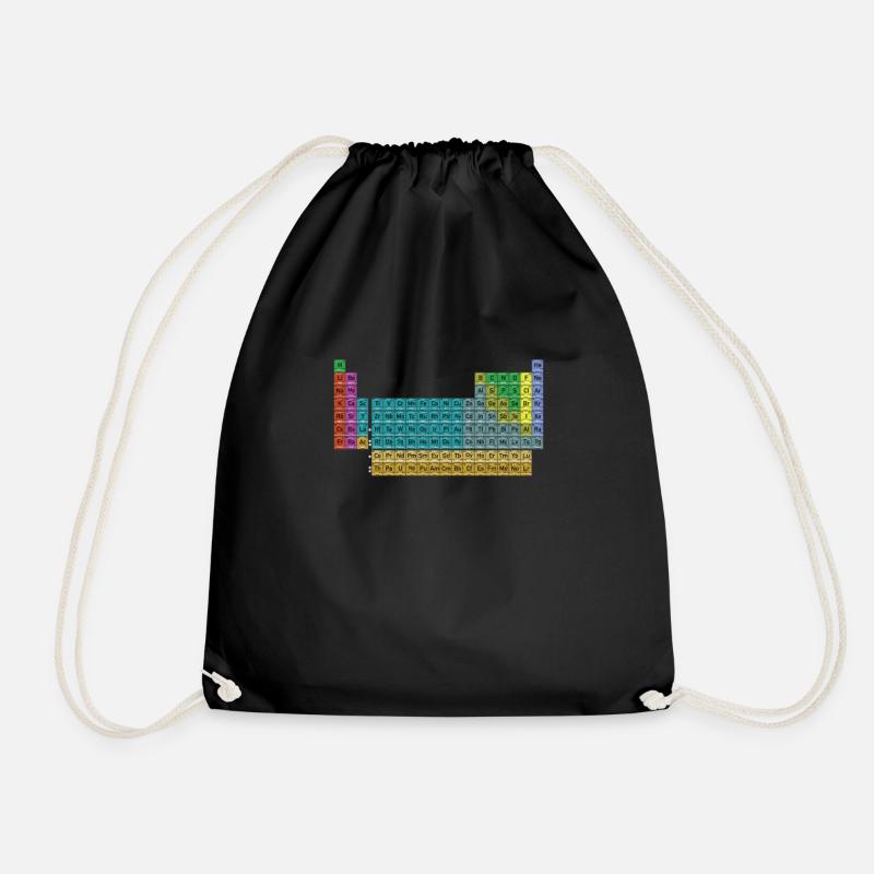 Nerd Geek Periodic Table of Elements - Turnbeutel - Schwarz