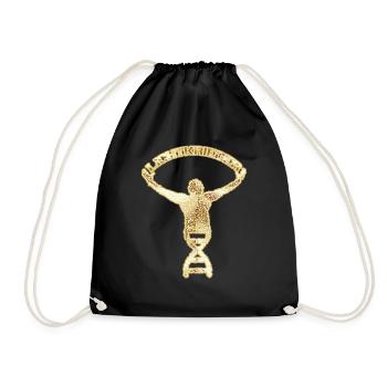 Guerrier léger - or, ADN, guerrier de la lumière - Sac de sport léger - noir - Devant