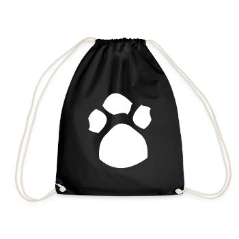 Pfoten katze - Turnbeutel - Schwarz - Vorne