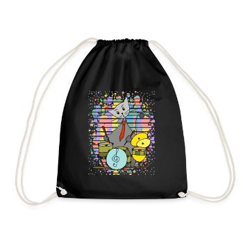 Chat - Sac de sport léger - noir - Devant