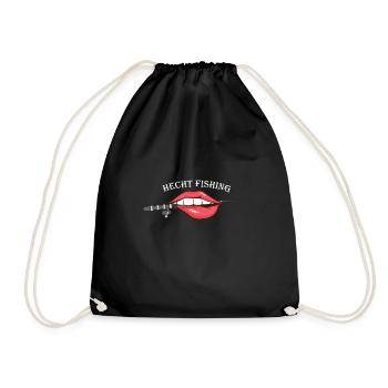 HECHT FISHING FISCHER DESIGN - Turnbeutel - Schwarz - Vorne