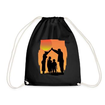 FAMILLE - Sac de sport léger - noir - Devant