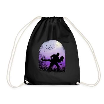 saint valentin romantique - Sac de sport léger - noir - Devant