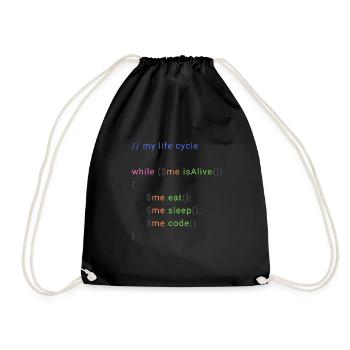my life cycle dev - Sac de sport léger - noir - Devant